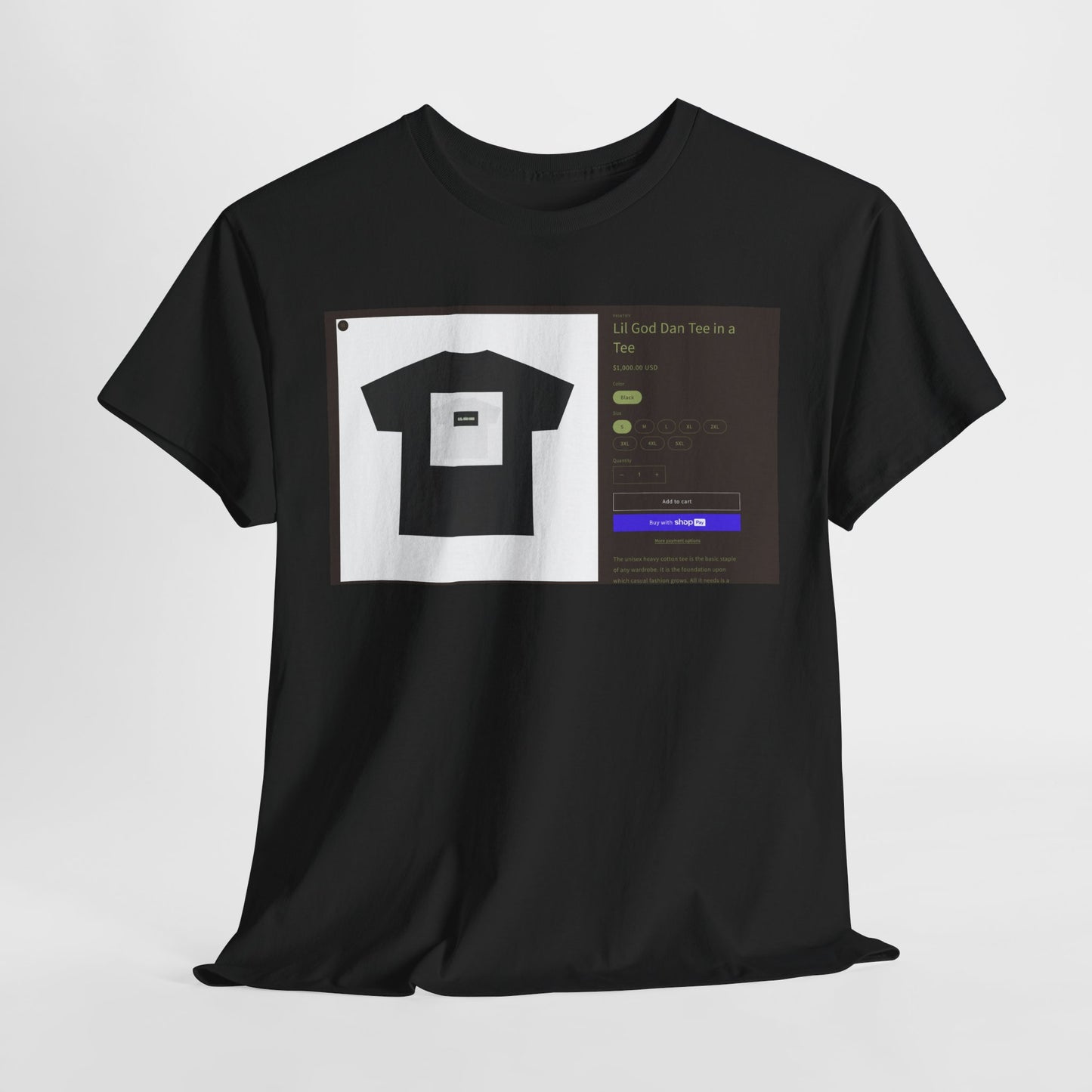 Lil God Dan Tee in a Tee in a Website Tee