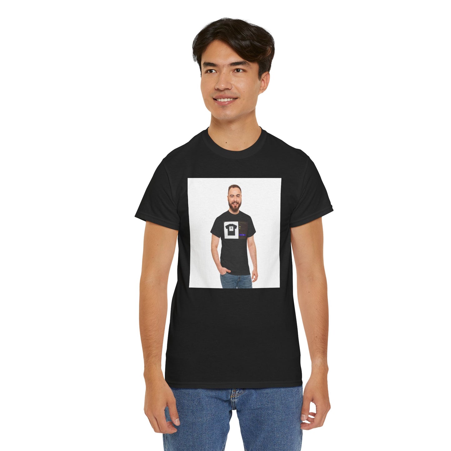 Lil God Dan Tee in a Tee in a Website Tee on a Random Guy Tee