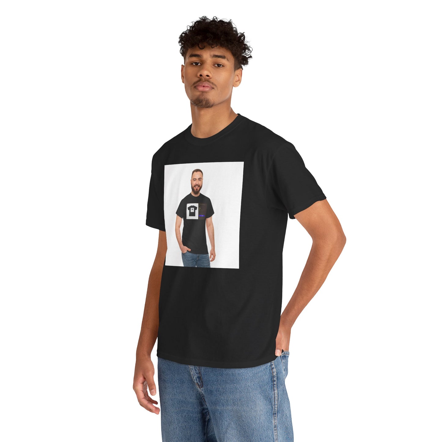Lil God Dan Tee in a Tee in a Website Tee on a Random Guy Tee